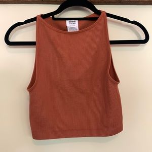 Orange/Red Boxy Crop Tank